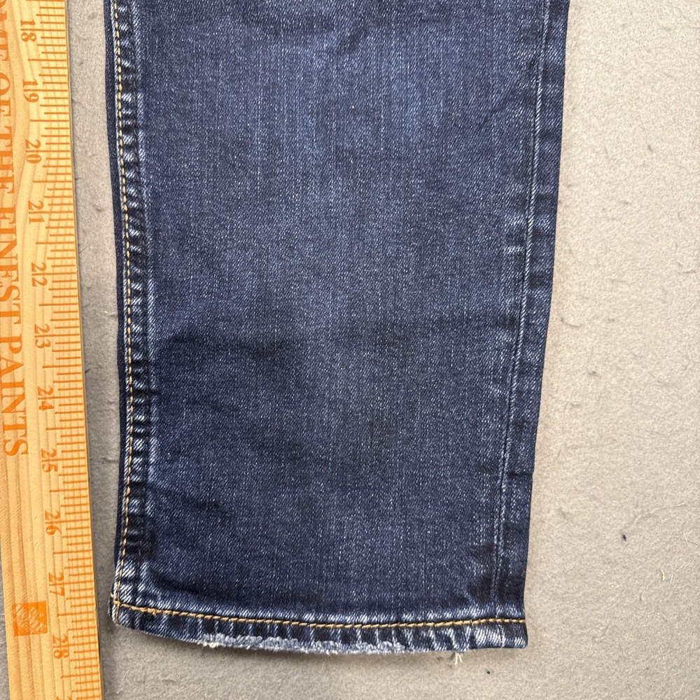 Women's Silver boyfriend Jeans Co W31/L25 straight dark wash whiskering - Picture 6 of 10
